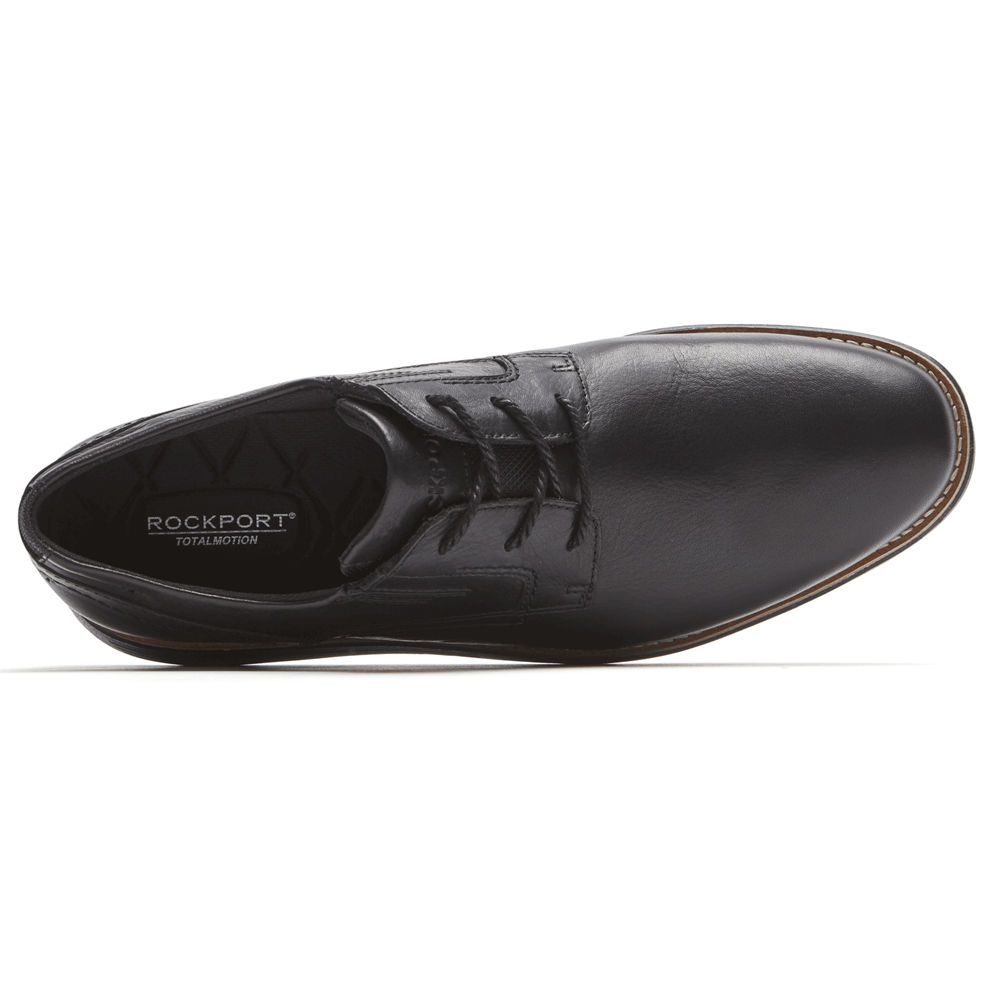 Rockport Dress Shoes For Mens Black - Total Motion Sport Plain Toe - YT2364809